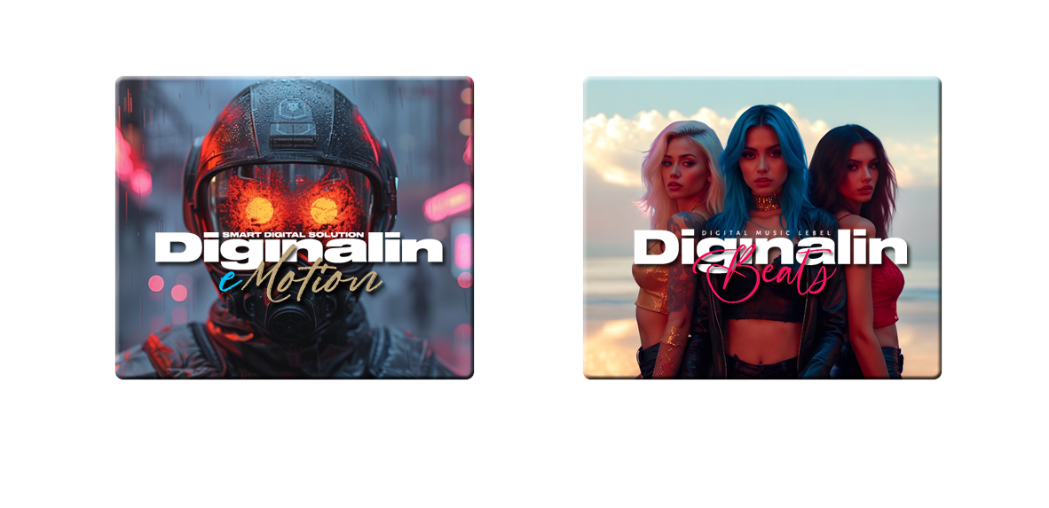 Diginalin eMotion and Diginalin Beats buttons